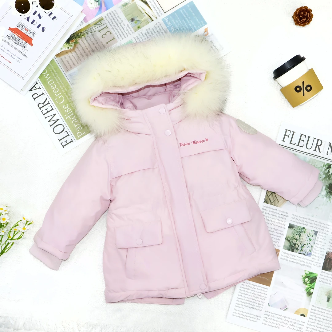 YR25006童装25新款冬季连帽羽绒服宝宝必备韩版百搭