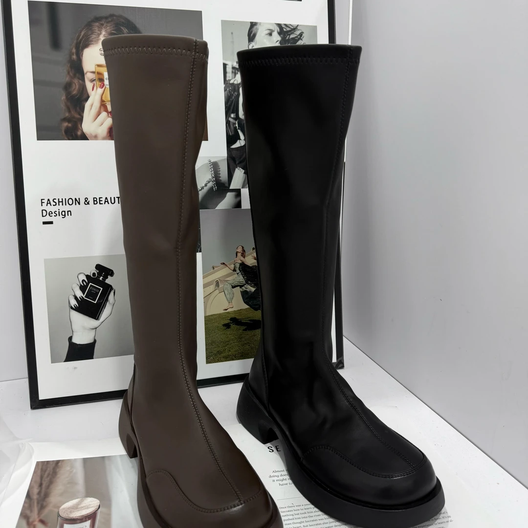 新款瘦腿神器时尚百搭秋冬女士长筒骑士靴251-8S