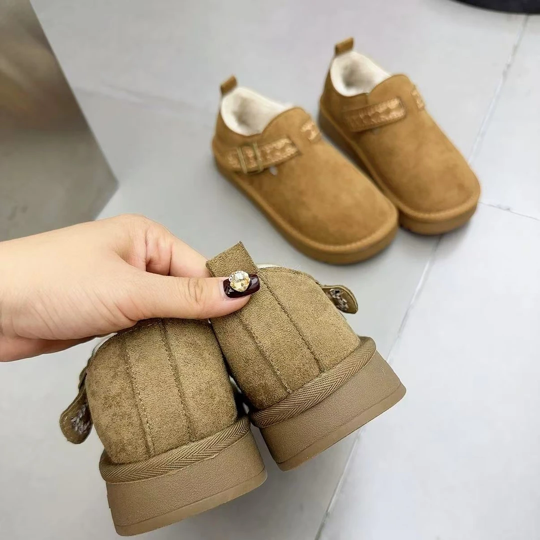 58-1图案雪地靴学院风欧美风棉鞋潮流风