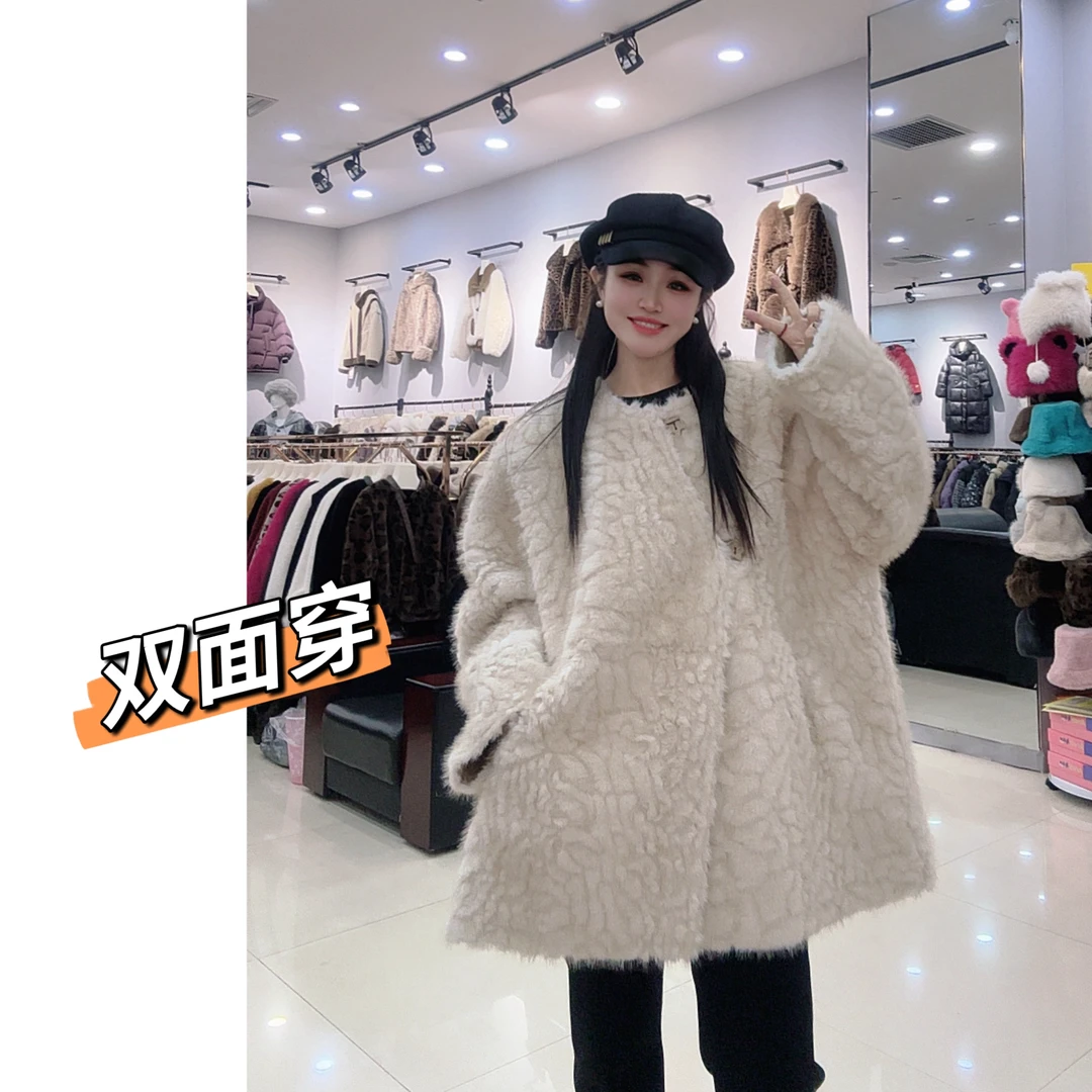 【薇薇家实体版本】宽松型厚款常规款冬季外套气质休闲时尚款