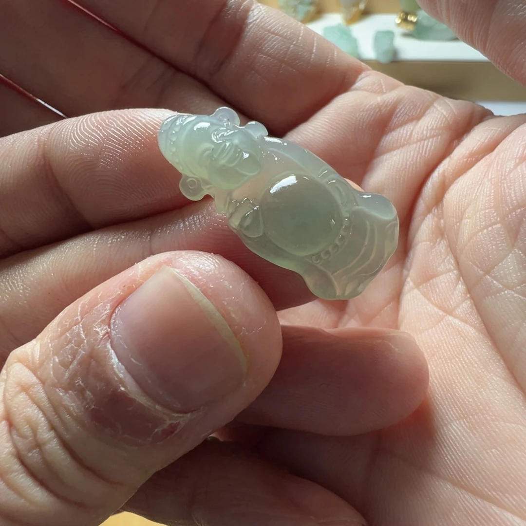 定制翡翠未镶嵌财神