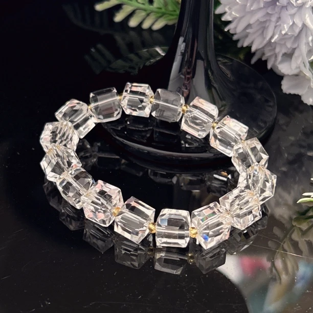 A117 卡10切割白水手串[多样性发一]