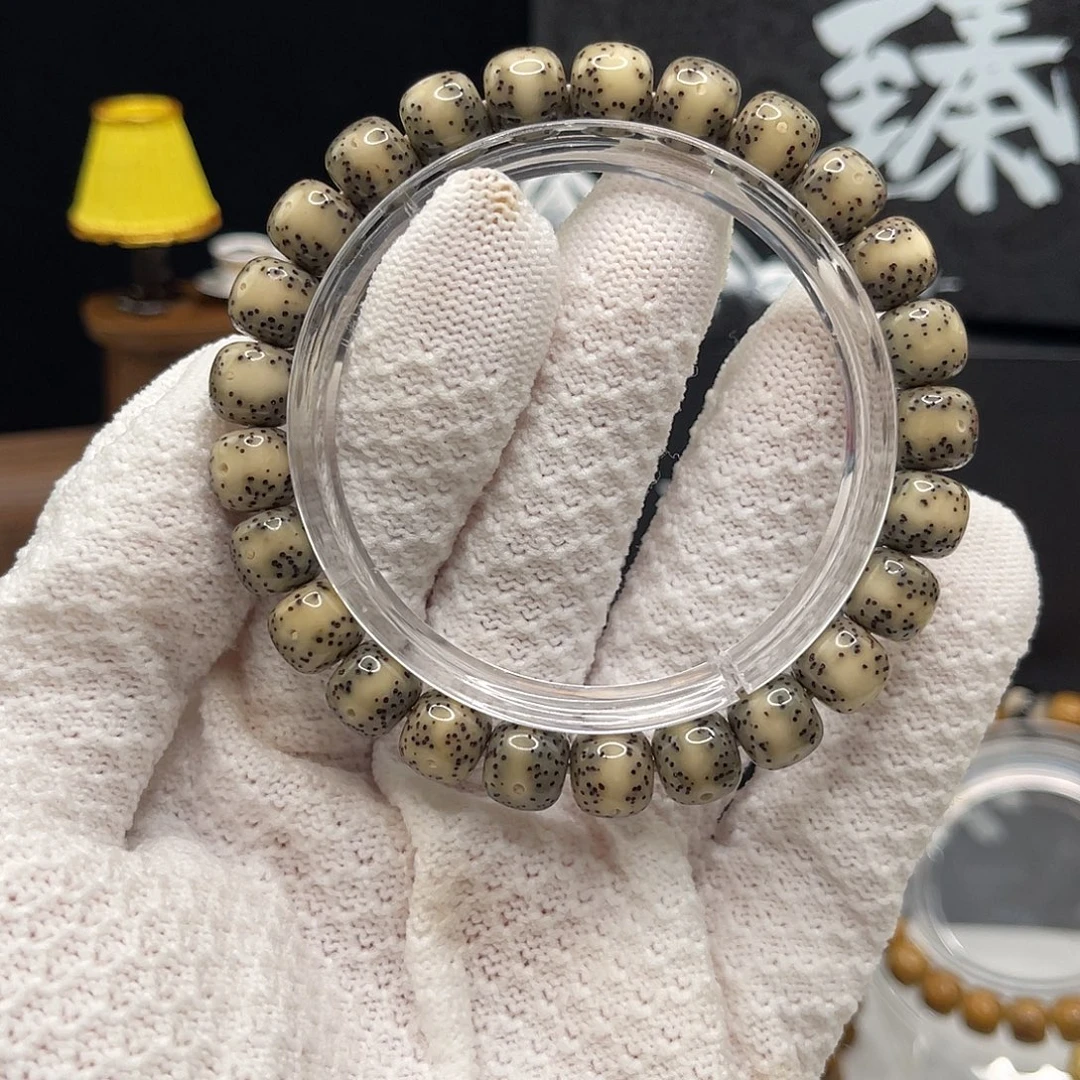 手串星月菩提石玉一线天9×8  002