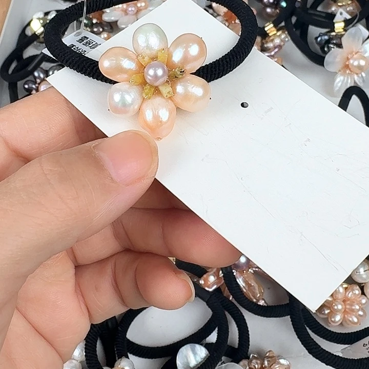 淡水珍珠发饰未镶嵌