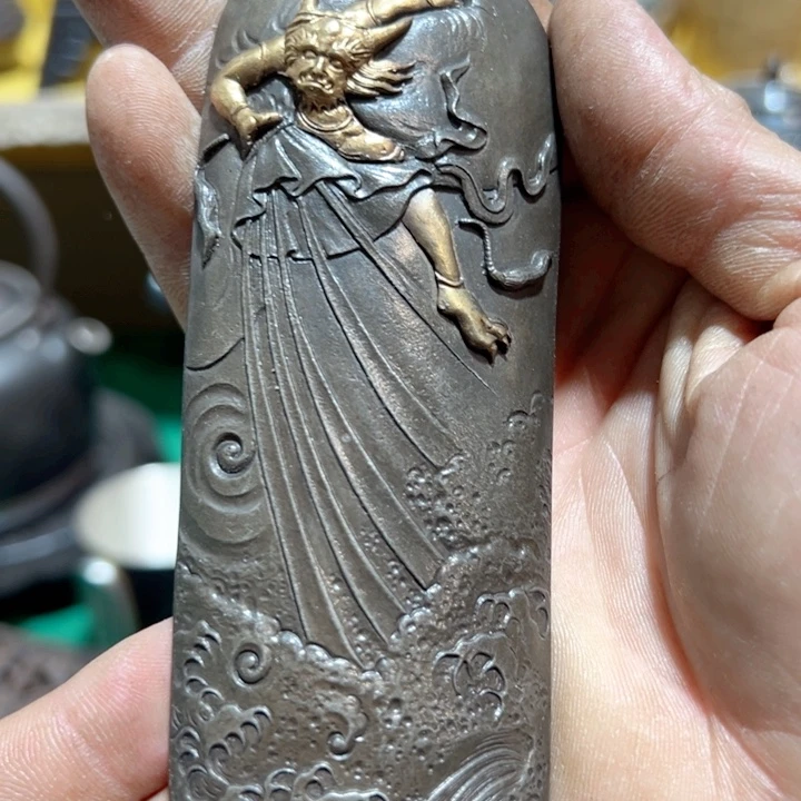 其***)锡中古工艺品摆件