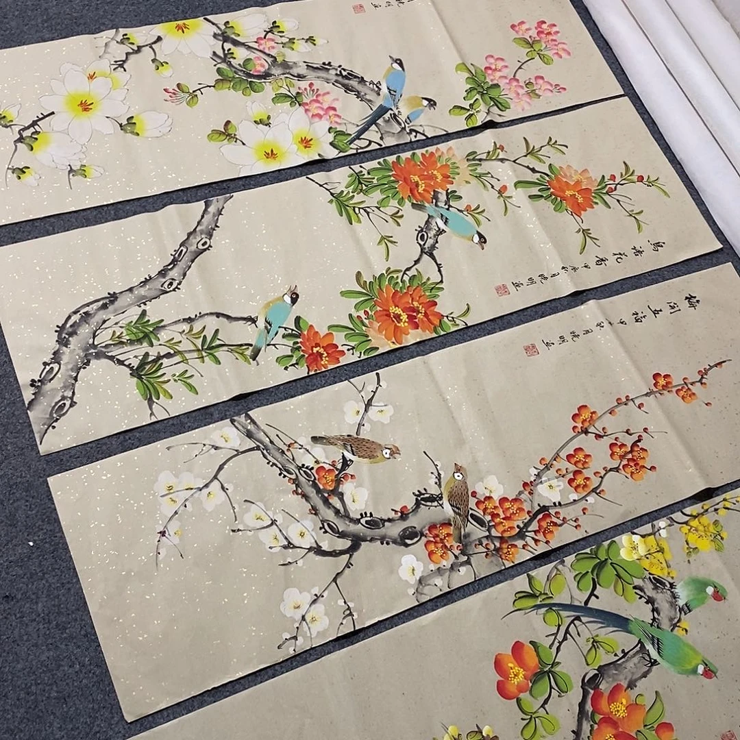 国画画画真的画画