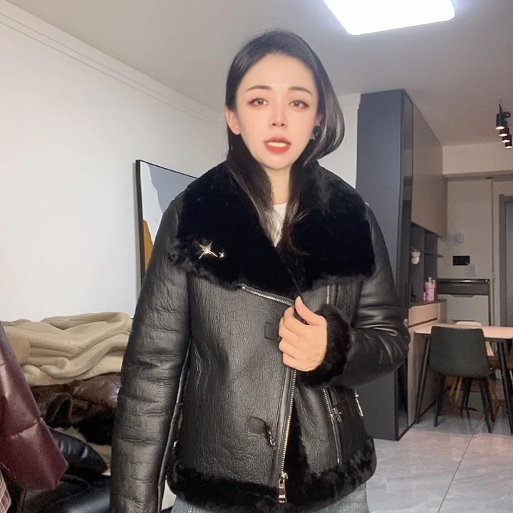 绵羊皮美丽奴皮毛一体M105斤内