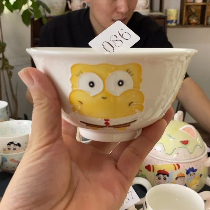 瓷片景德镇釉下彩手绘