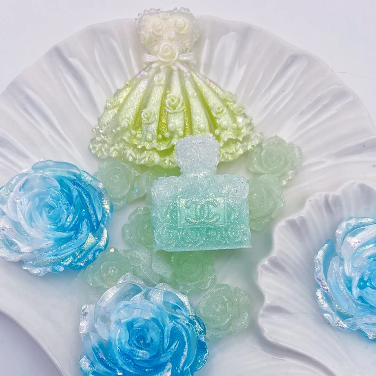 无忧绿系列萤火虫树脂夜光花花