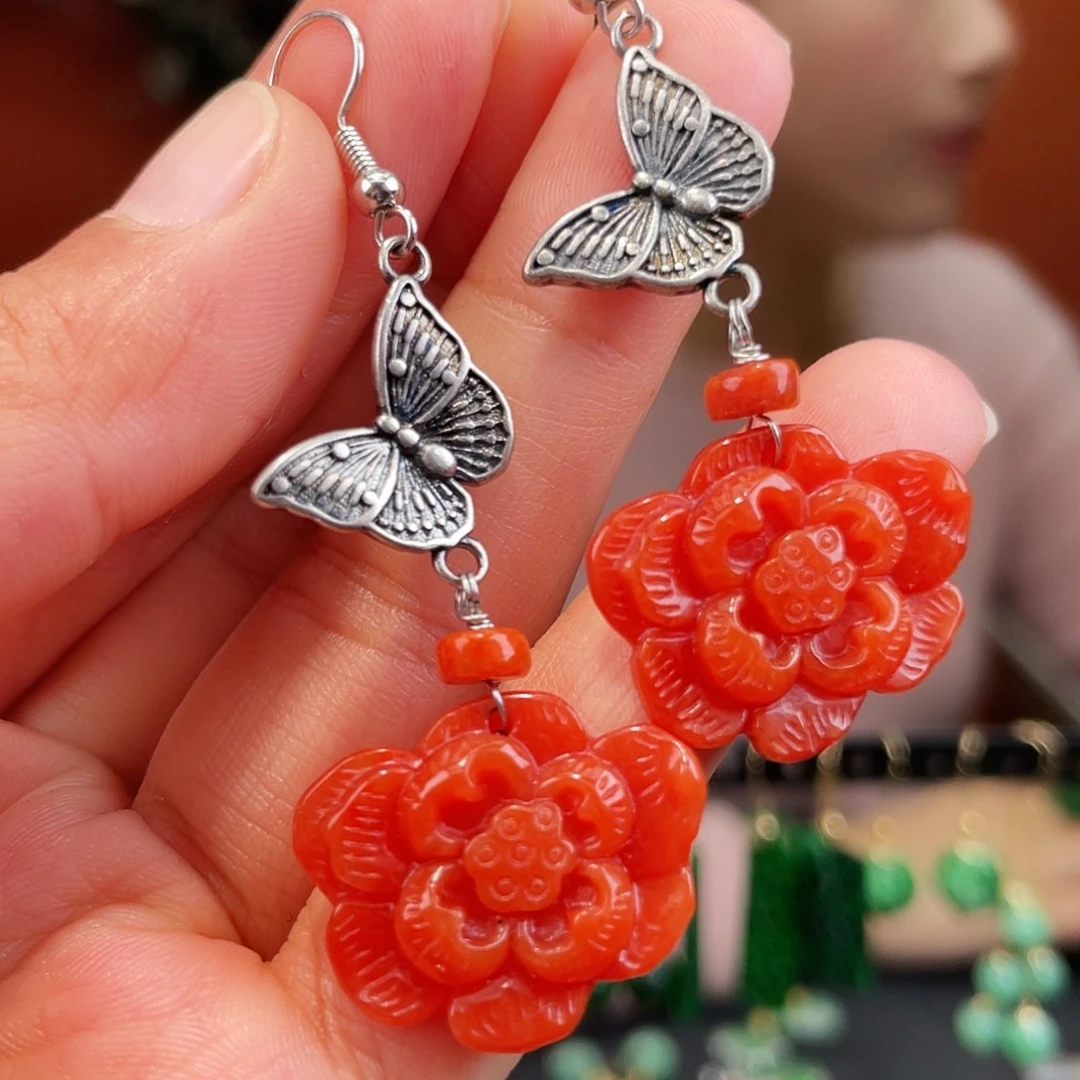 翡翠未镶嵌耳饰饰品