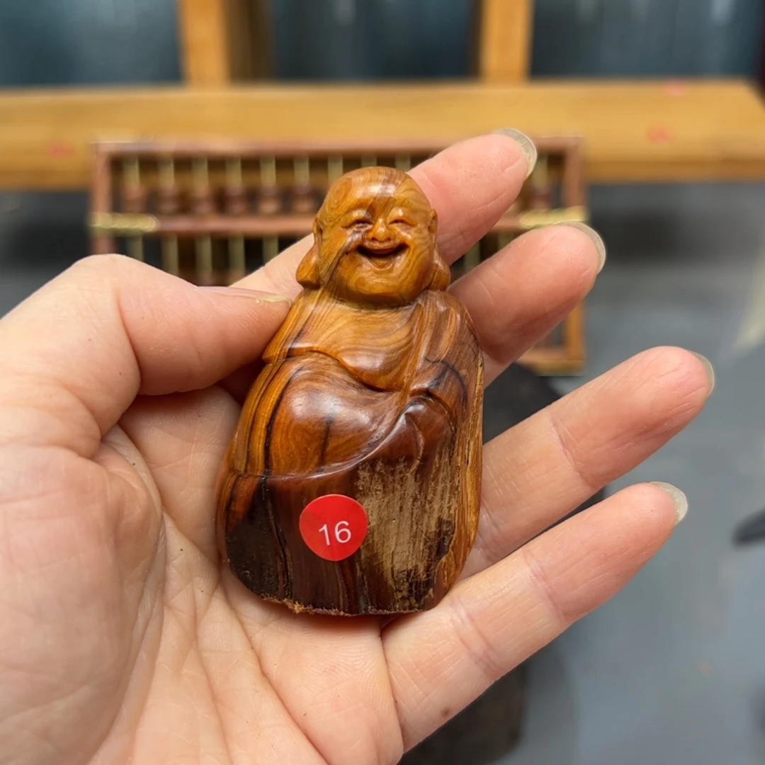 小***雨木崖柏木摆件手把件