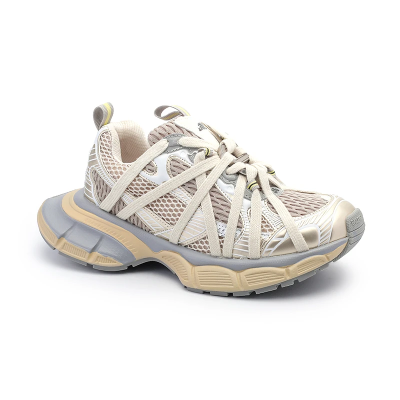 【严姐~巴家3XL八爪鱼】网面绑带老爹鞋纯欲女款夏季透气时尚运动鞋