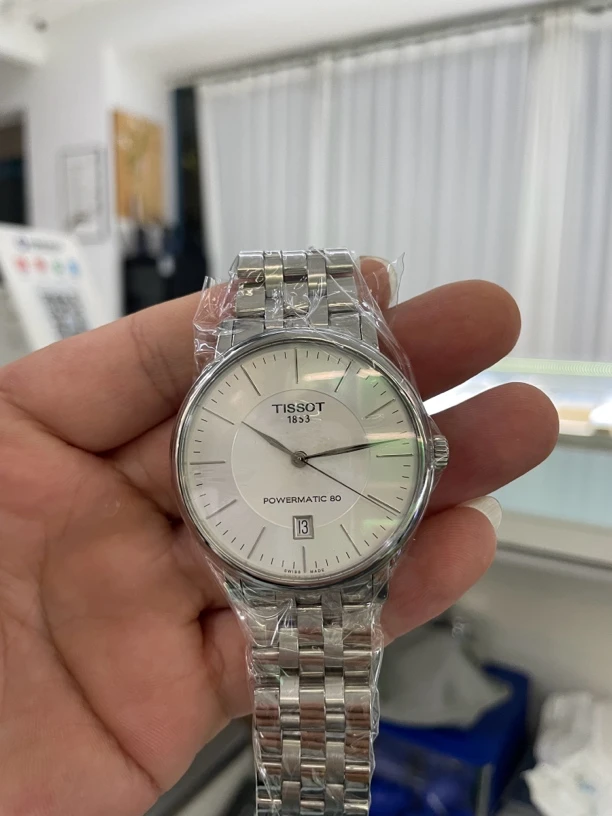 99新  天梭40大盘机械腕表