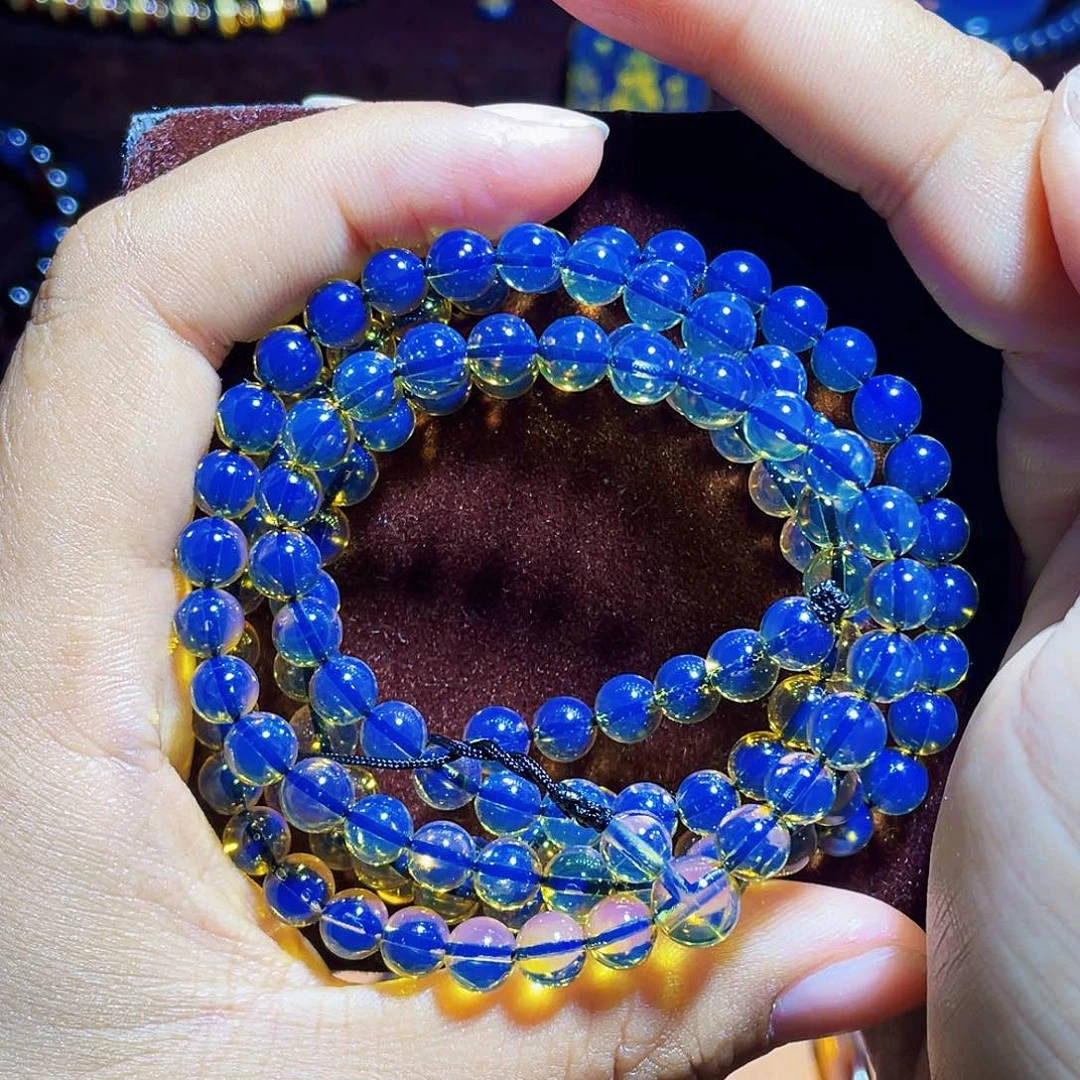 蓝珀裸石未镶嵌异色珀6加108