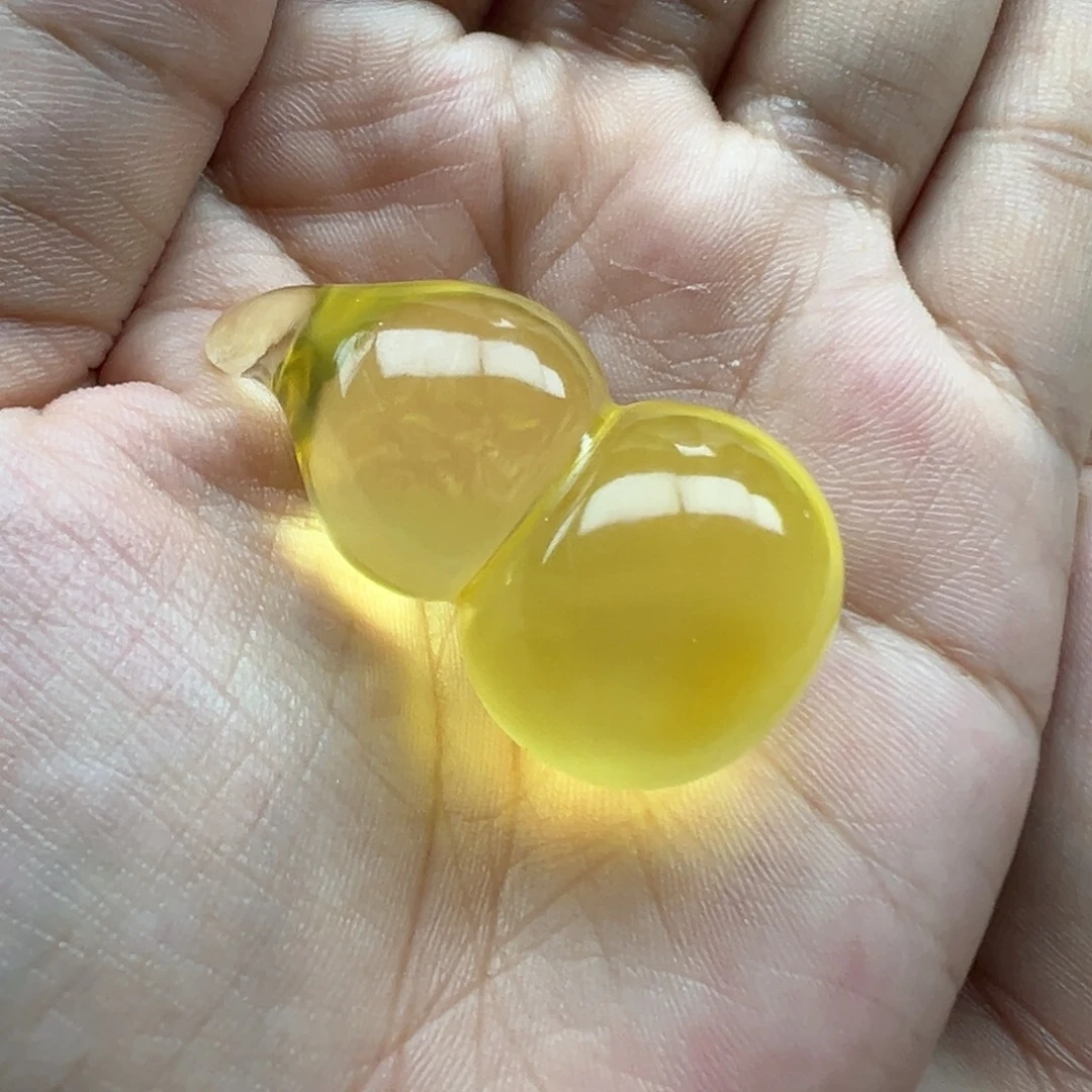 琥珀未镶嵌珠宝奇石葫芦