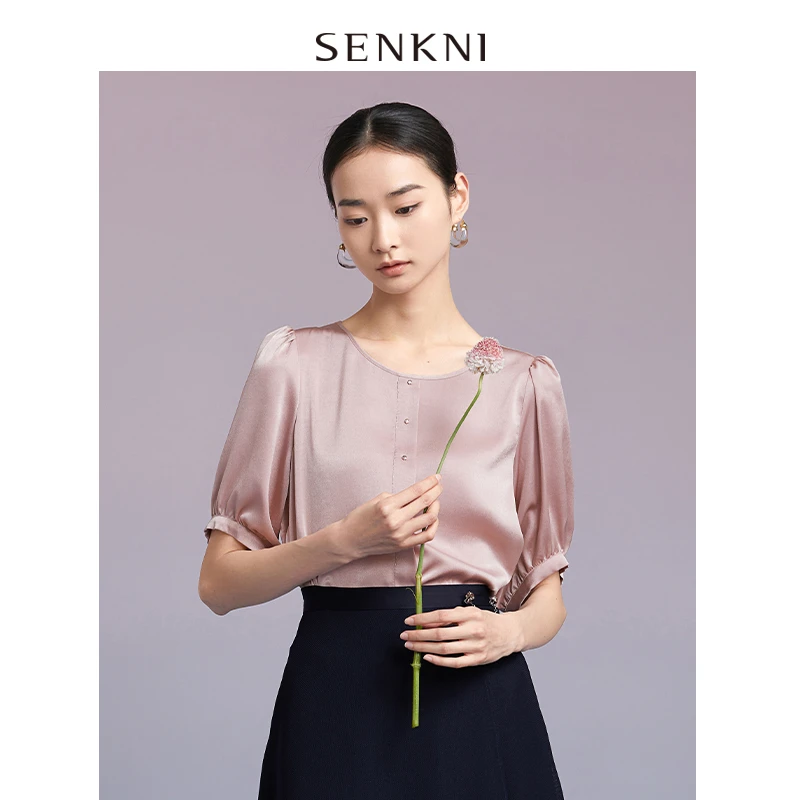 圣可尼设计感素色小衫S121217MD