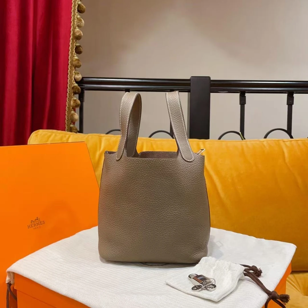 95新 Hermes/爱马仕 GGS丨picotin18灰银扣tc/42314895