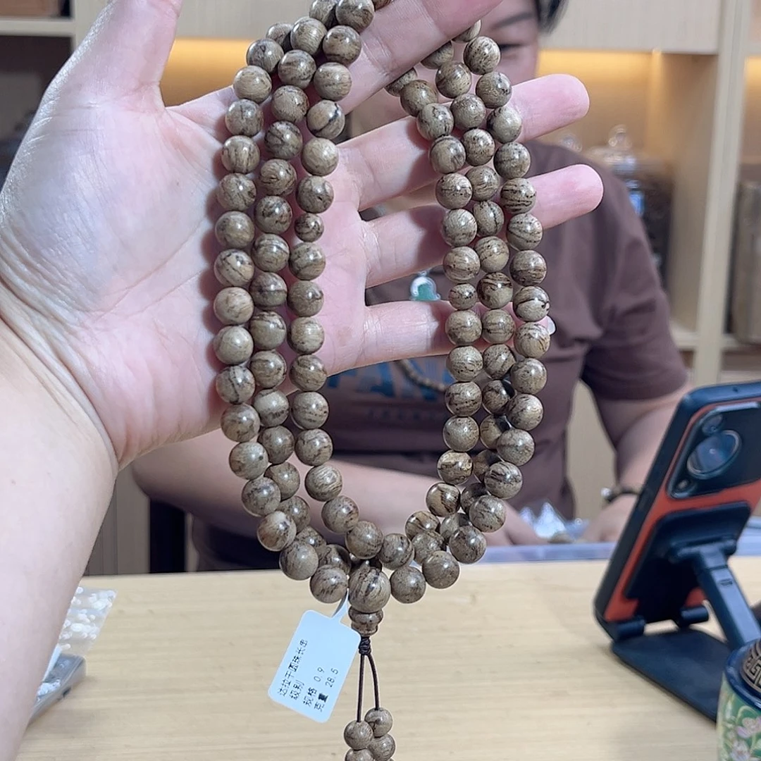 手串沉香达拉干圆珠长串0.9/28克+多样性发一