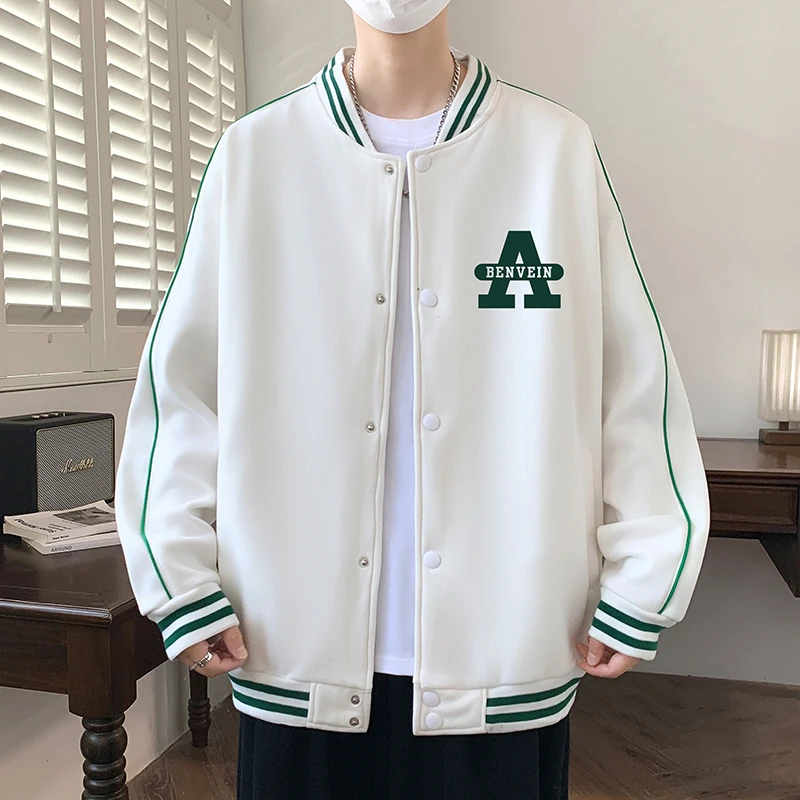 稻草人2025秋冬新款高档棒球服夹克中学生青少年立领外套时尚百搭