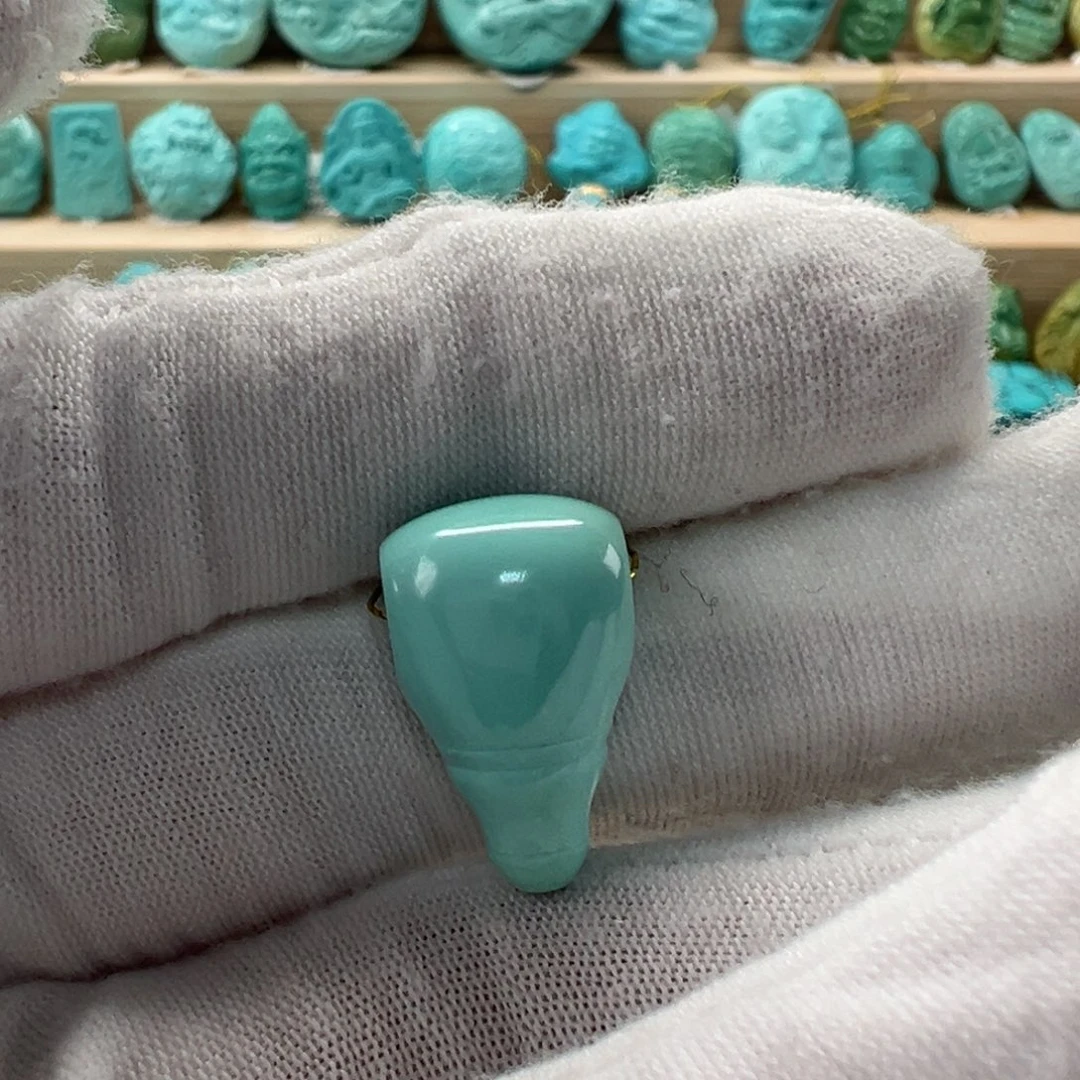 未镶嵌绿松石三通11.5mm