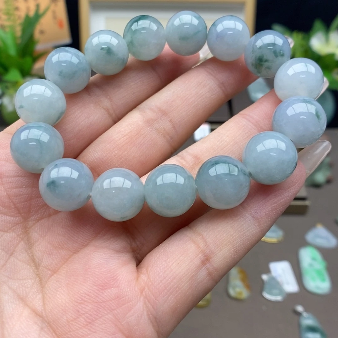 松***直翡翠未镶嵌颈饰吊坠