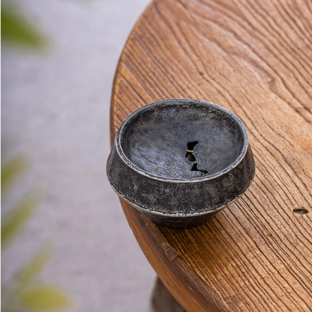 蜂鸟工坊&锡雕侠侣 锡器 新款悦目建水 WCXHC347