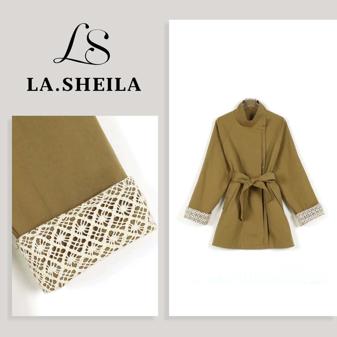 LA.Sheila“赛里木湖”蕾丝风衣253-FY/0817-98111