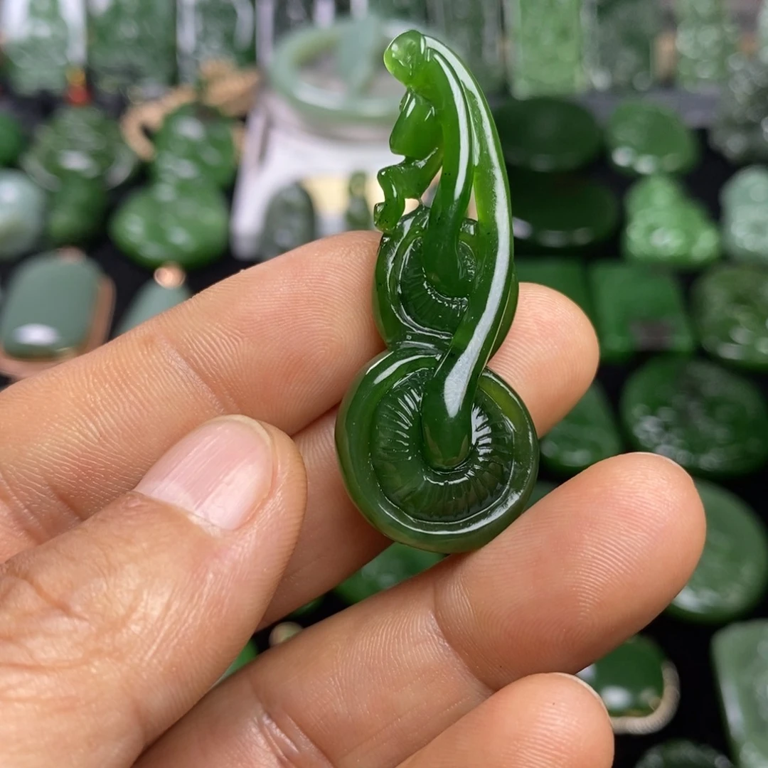 和田玉（碧玉）吊坠未镶嵌杨*