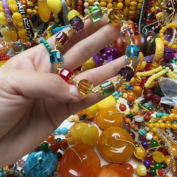 树脂制品1420方塘手链