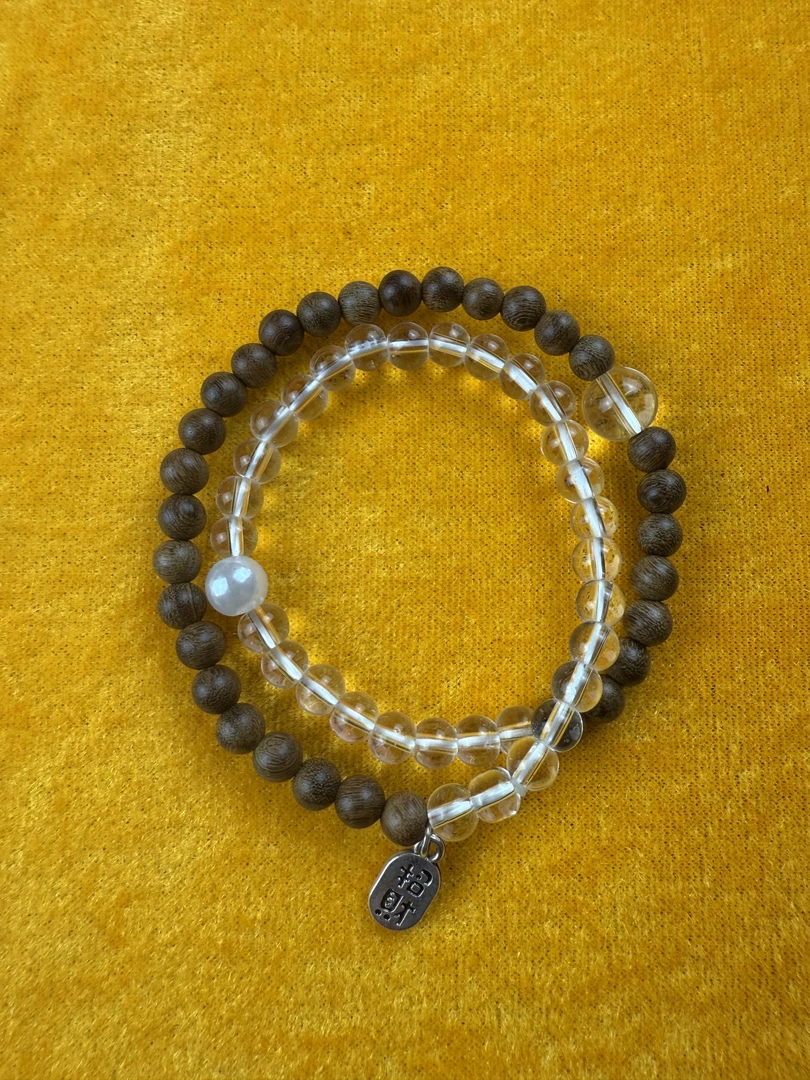 双圈金丝檀木.招财纳福    T071