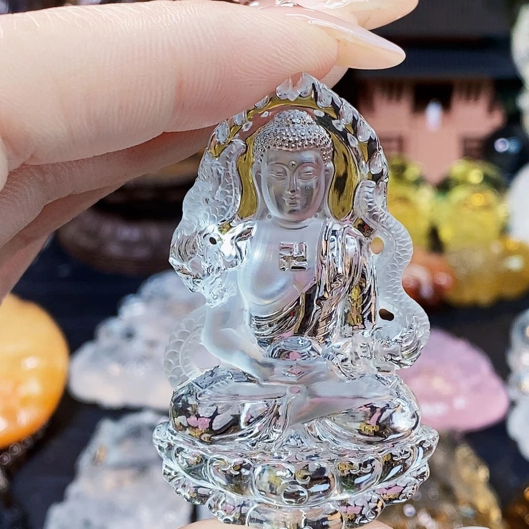 水晶颈饰未镶嵌花****剧吊坠