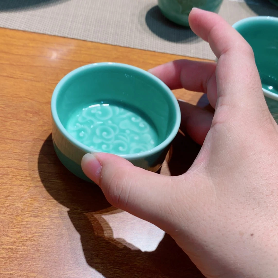 龙泉青瓷茶具杯子