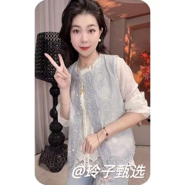 【询予涧】原版！原版！ 新款新中式国风气质轻奢马夹女