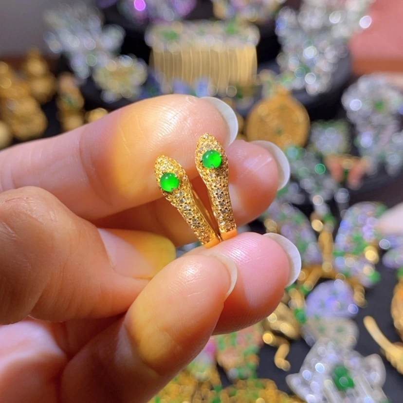 【闪购商品】银S925镶嵌挂件翡翠