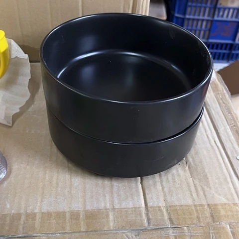 微瑕，不能明火，口径15，高度6，2个面碗