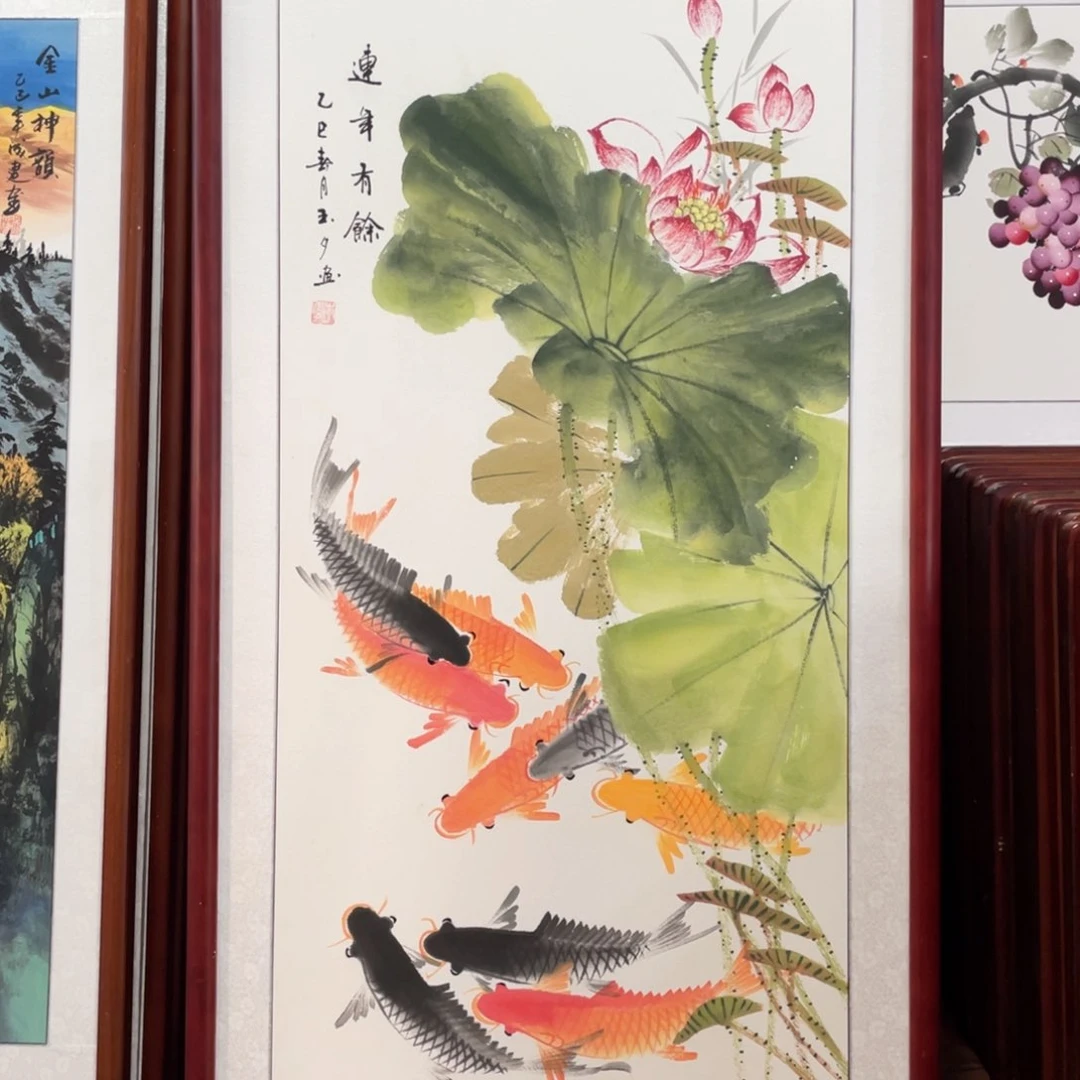 国画带框尺寸63*123厘米