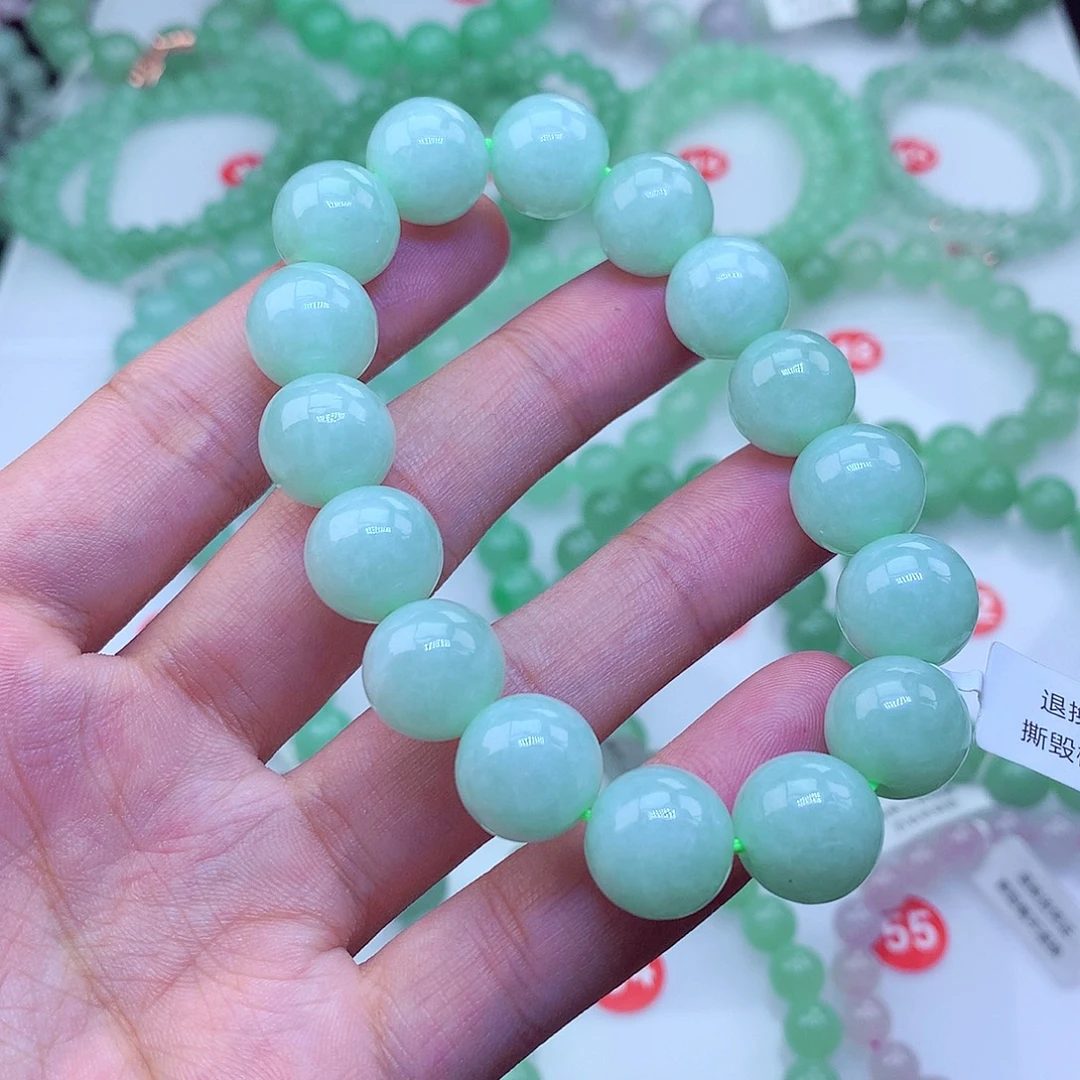 翡翠未镶嵌毛衣链卡13