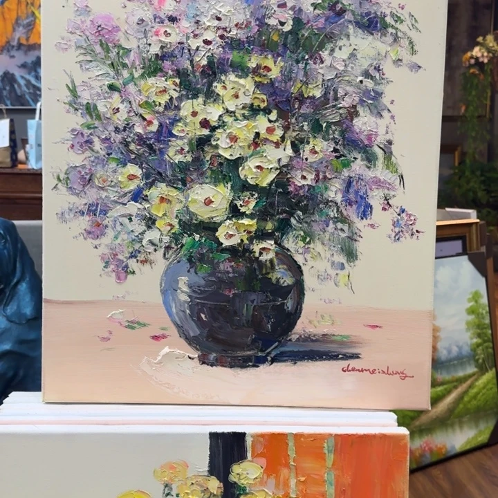 油画花花真的很棒很可爱