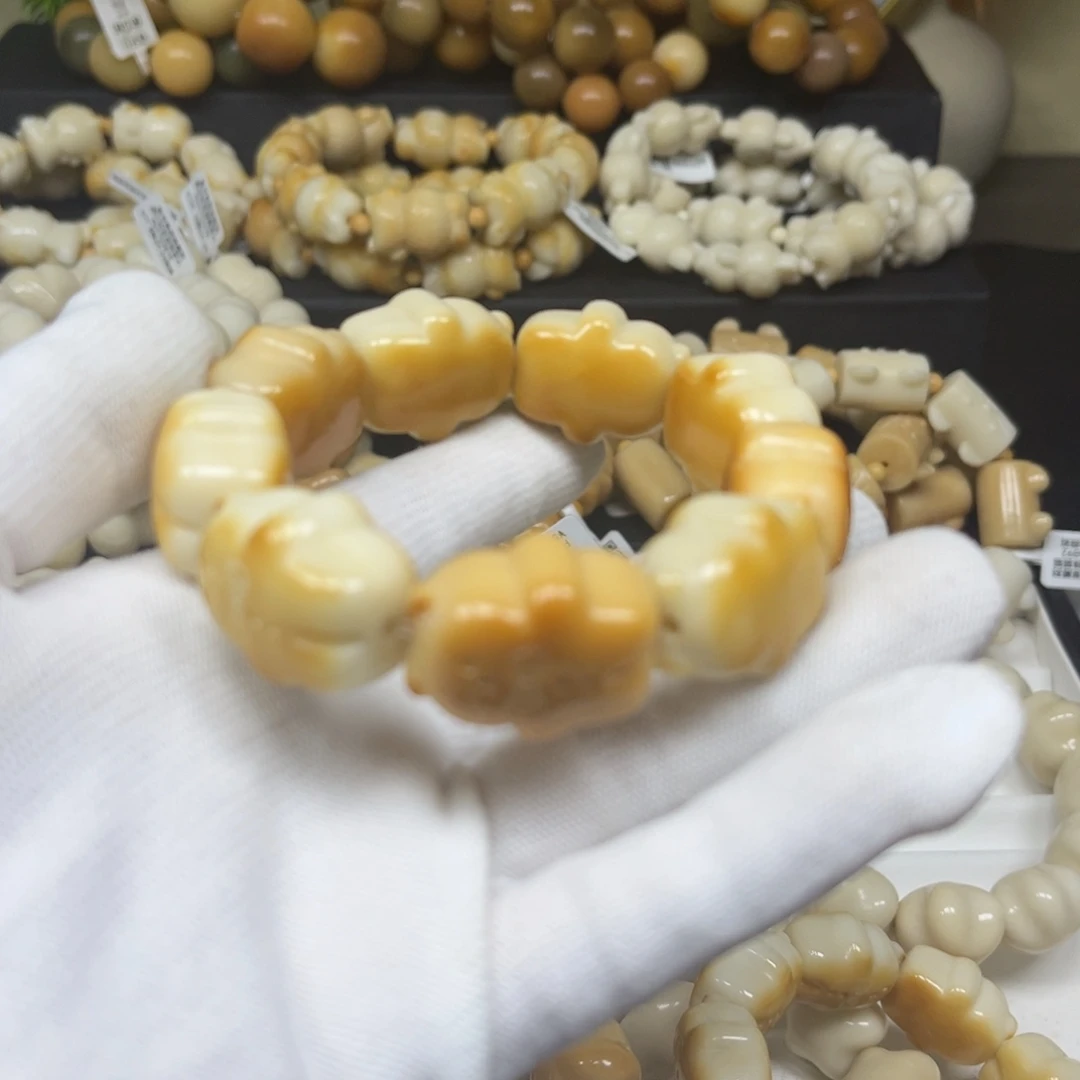 手串菩提根/象牙果113猫饼微瑕