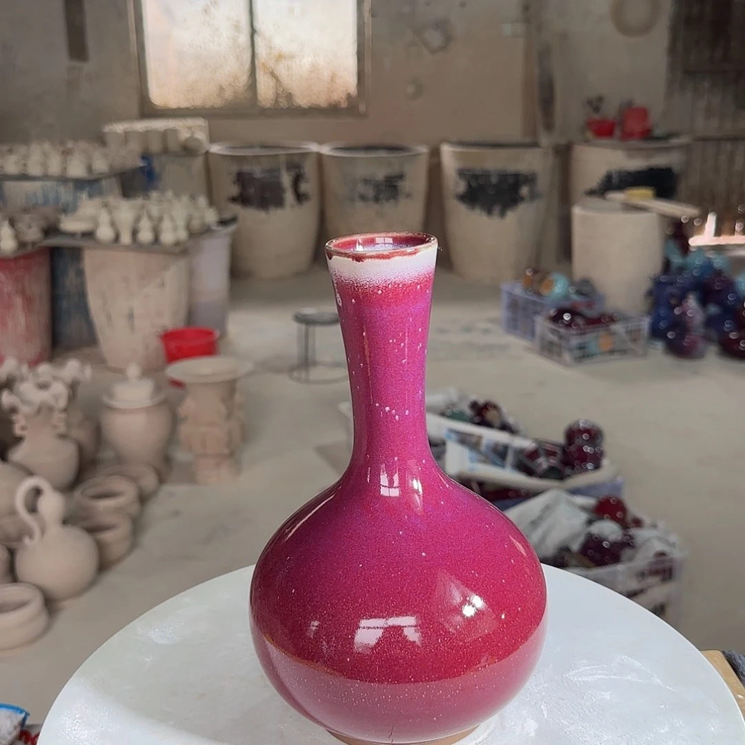 海***田摆件陶郑家钧窑摆件