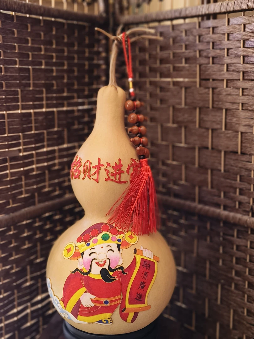 葫芦手工艺陶瓷工艺摆件家用高档创意摆设中式工艺品