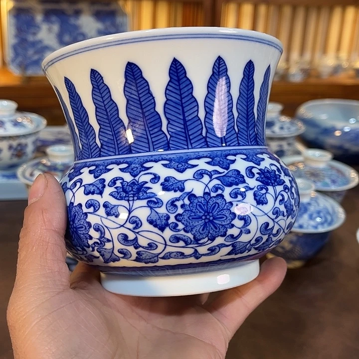 錡镇堂手工手绘渣斗