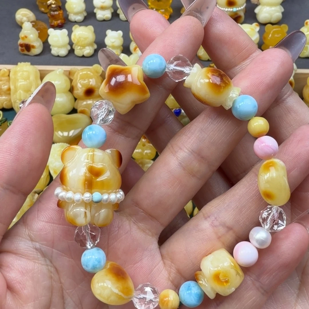 往***、琥珀未镶嵌裸石蜜蜡