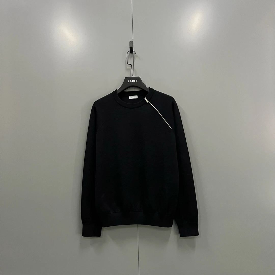 未使用 DIOR/迪奥 c66 不对称套头羊毛针织衫 M码 102059