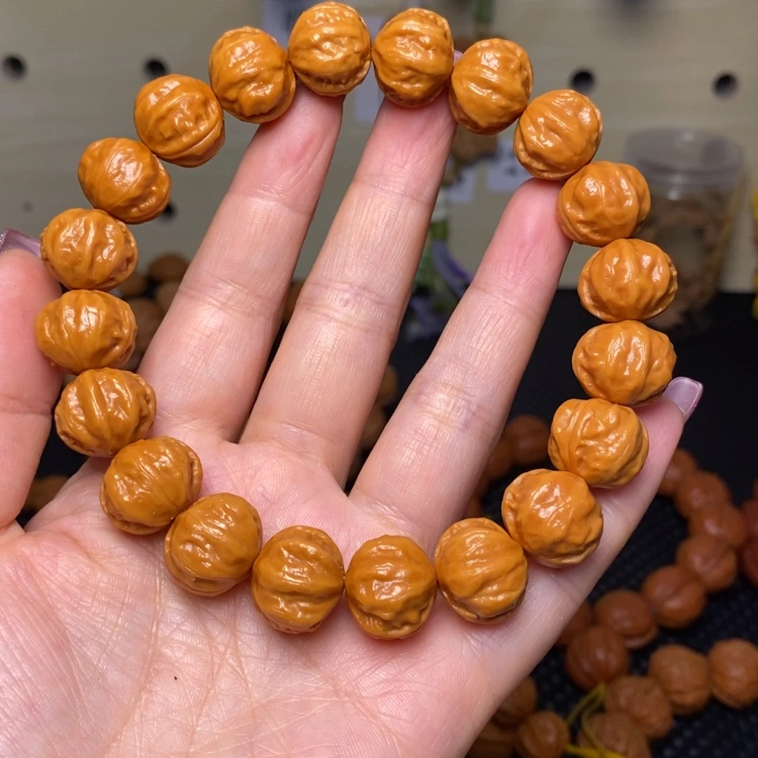 星***回文玩核桃手串赤龙