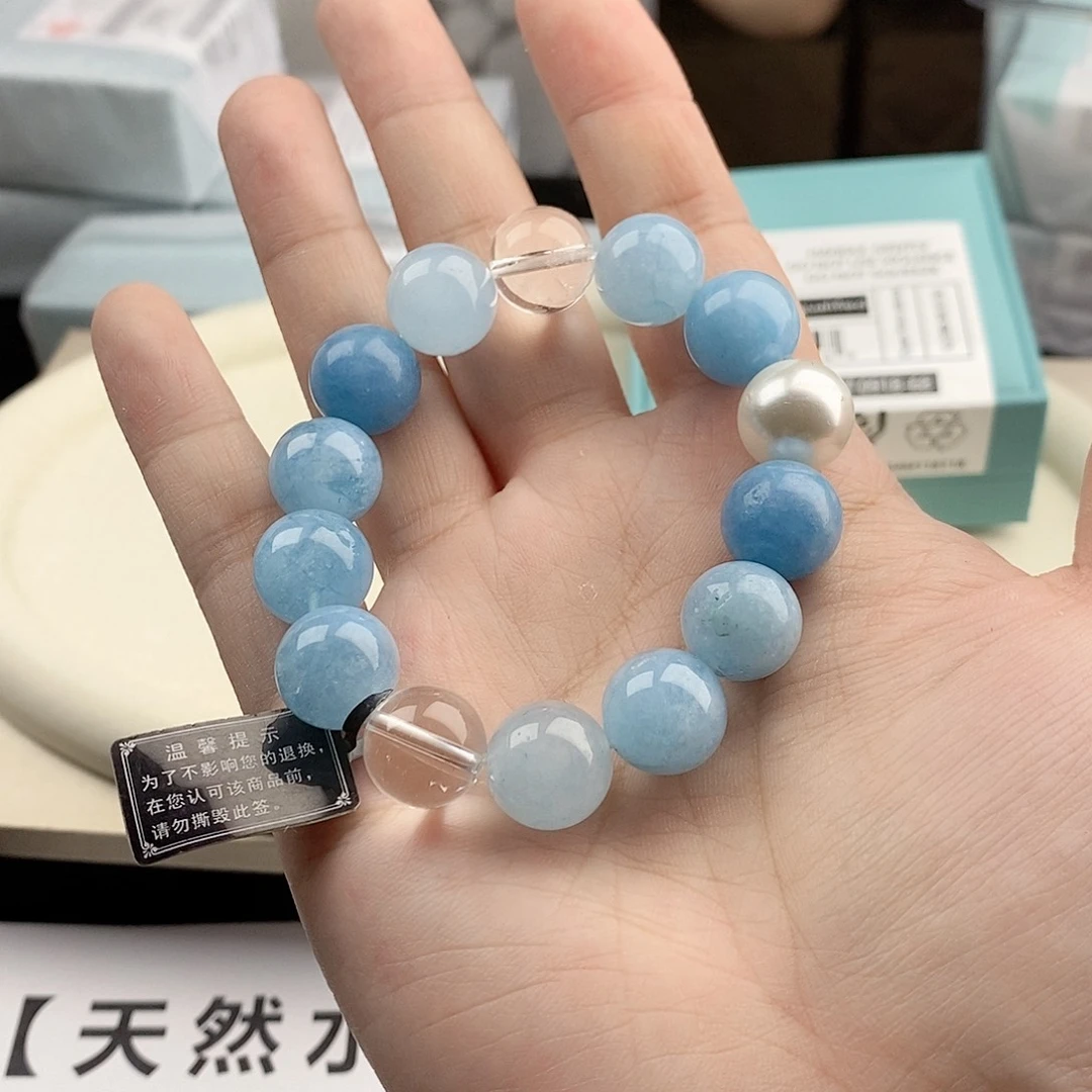 银S925镀金镶嵌水晶手链
