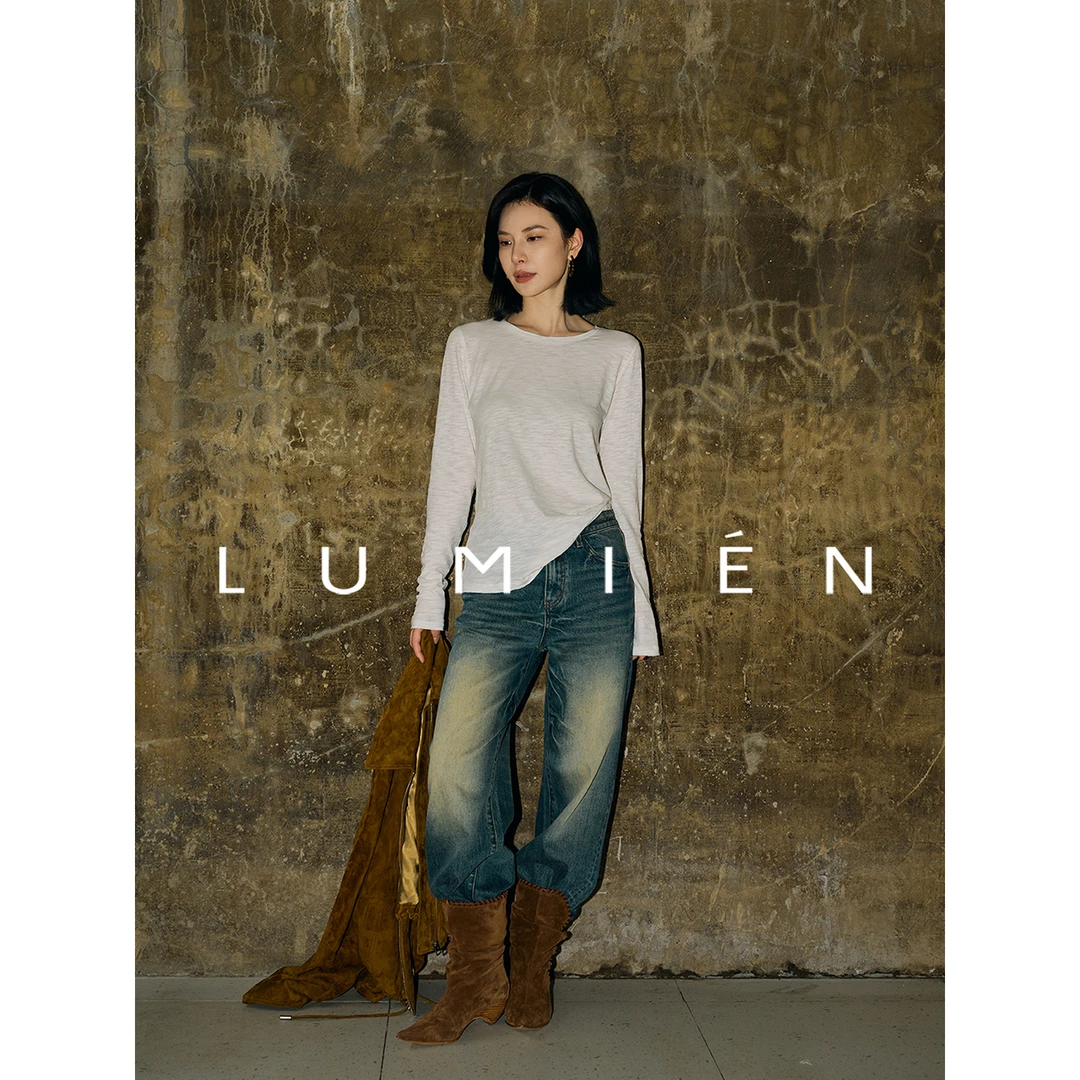 【LUMIEN 新品】“云感”精梳棉修身垂感百搭T恤LX5GSS044