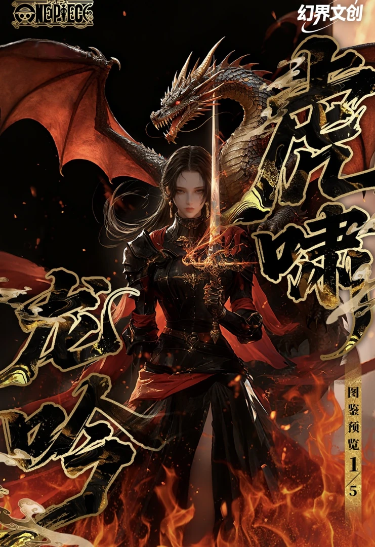 【浮浮1K2】幻界文创-虎啸龙吟海贼王国产二创收藏金属卡盲盒代拆