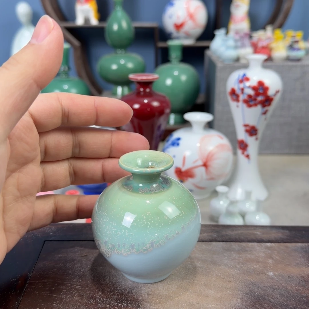 陶瓷手工小花器摆件