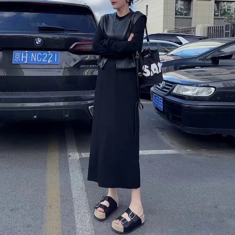 2025早秋新款休闲风老钱风原宿风时尚套装连衣裙气质时髦小姨风